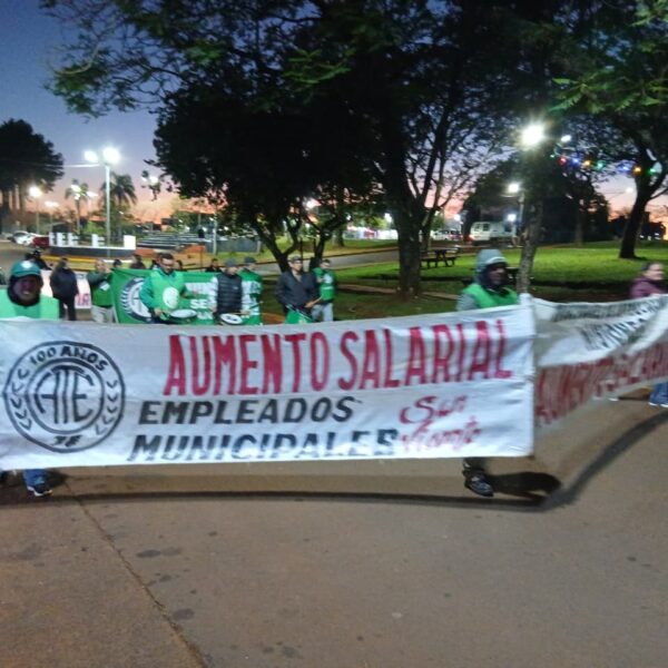 ATE profundiza el reclamo de municipales en San Vicente